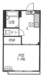 けやきコーポの物件間取画像